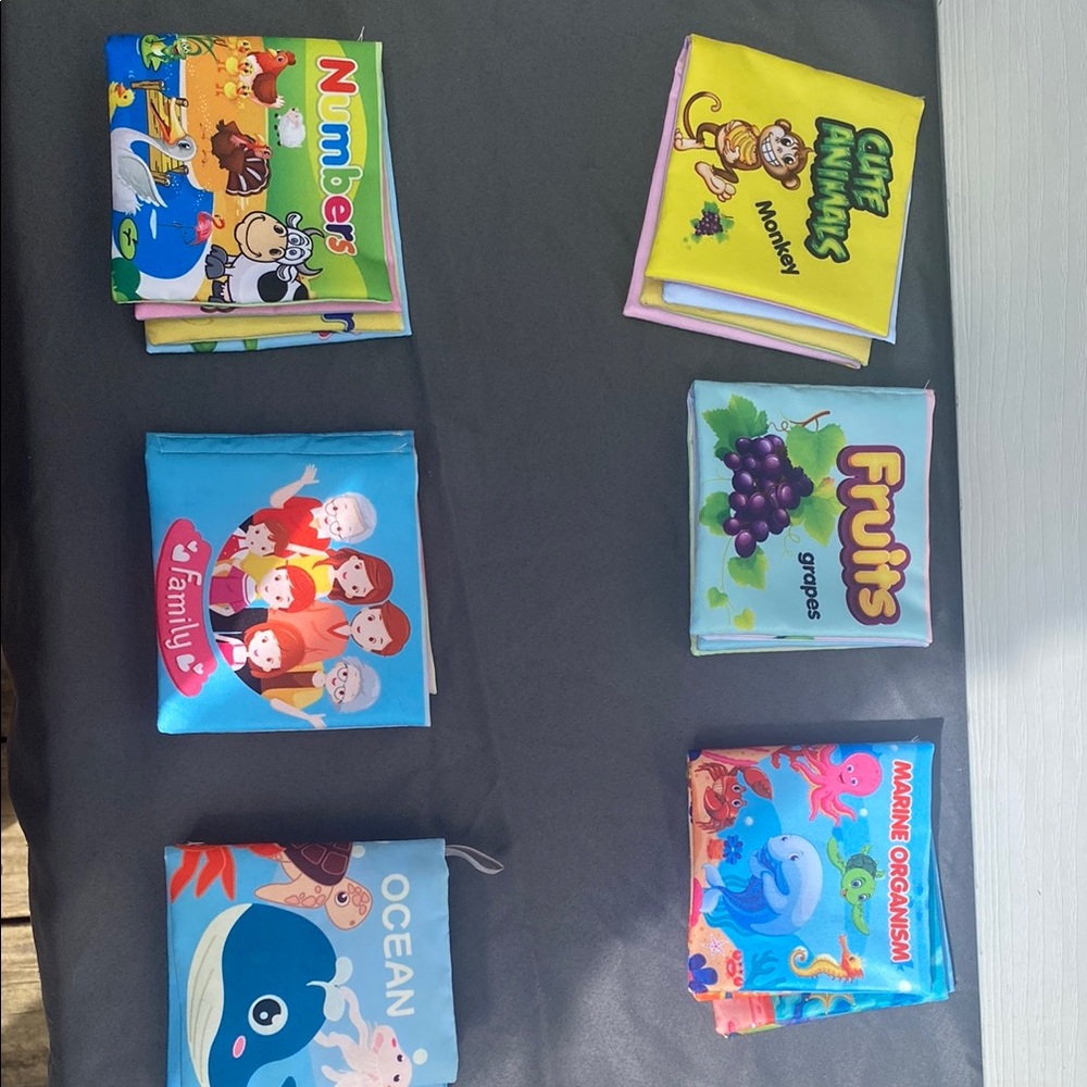 SHEIN Kids Learning Cloth Books Set - Multicolor